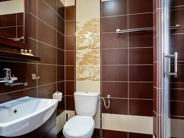 Фото номера Стандартный трехместный номер Отель Hotel Mużakowski г. Ленкница 5